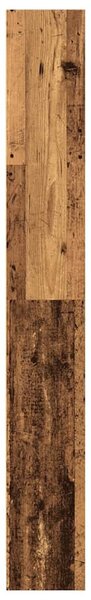 Antik fa színű szerelt fa könyvespolc 80 x 24 x 176 cm