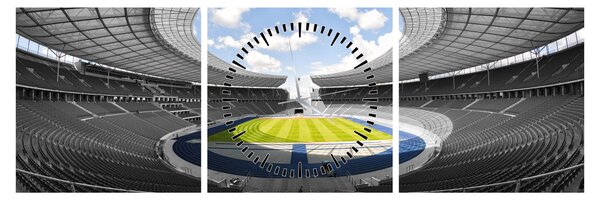 Kép - futballstadion (órával) (90x30 cm)