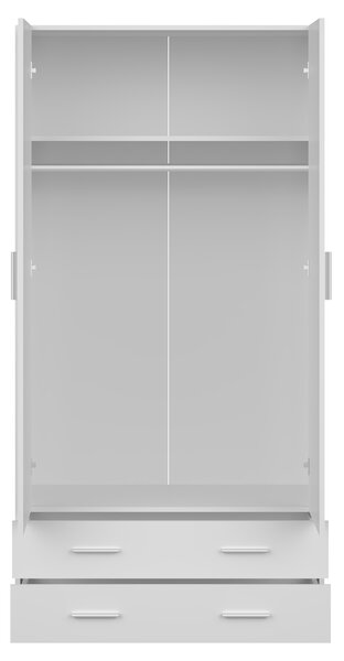MUPO gardróbszekrény 100x200x51 - fehér