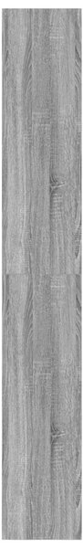 Könyvespolc 6 szintes 80 x 30 x 198 cm Szerelt Fa Szürke Sonoma