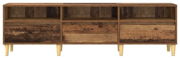 TV szekrény 150 x 30 x 45 cm Öreg fa Szerelt Fa