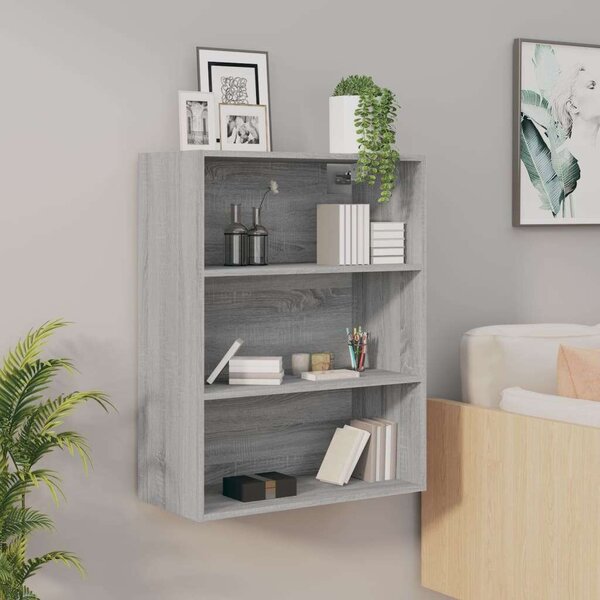 VidaXL szürke sonoma színű függő faliszekrény 69,5 x 32,5 x 90 cm