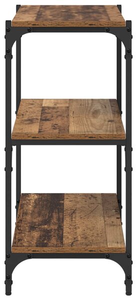 Könyvespolc Régi fa 60 x 33 x 70,5 cm Műszaki fa és vas