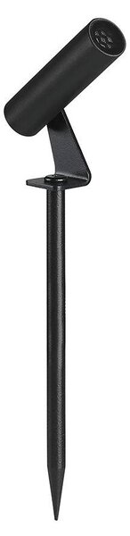 V-TAC DC24V 2W LED alumínium leszúrható lámpa, fekete henger házzal, meleg fehér - SKU 24006