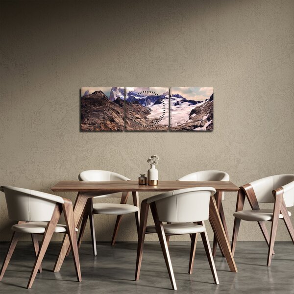Hegyi tó képe (órával) (90x30 cm)