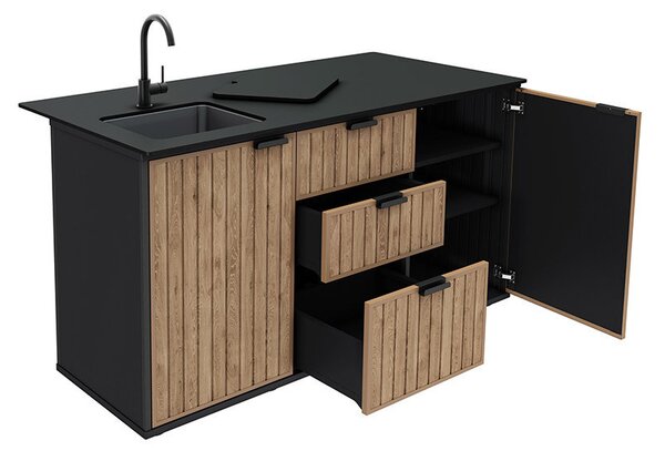 Deco compact kültéri konyha mosogatóval csapteleppel