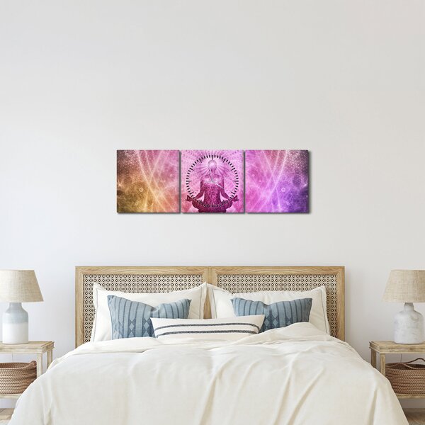 Meditáció képe (órával) (90x30 cm)