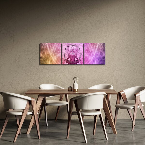 Meditáció képe (órával) (90x30 cm)
