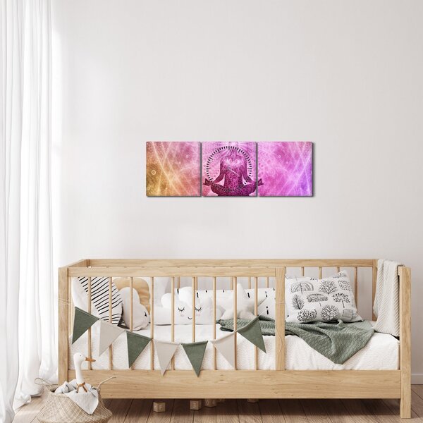 Meditáció képe (órával) (90x30 cm)