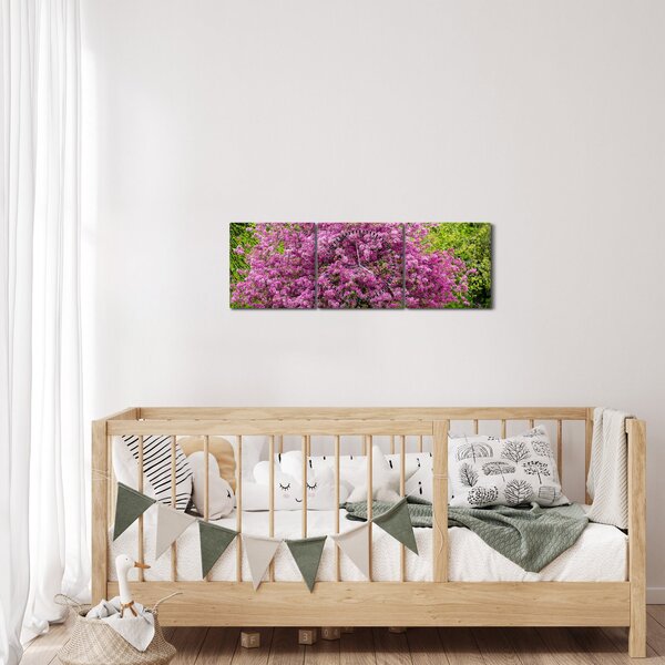A réten virágzó fa képe (órával) (90x30 cm)