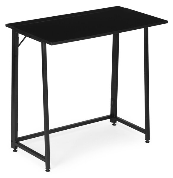 Összecsukható íróasztal 80x45 cm laptop asztal fekete