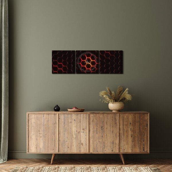 A háló képe (órával) (90x30 cm)