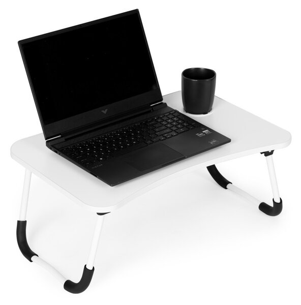 Összecsukható laptoptartó, 60x40 cm, fehér