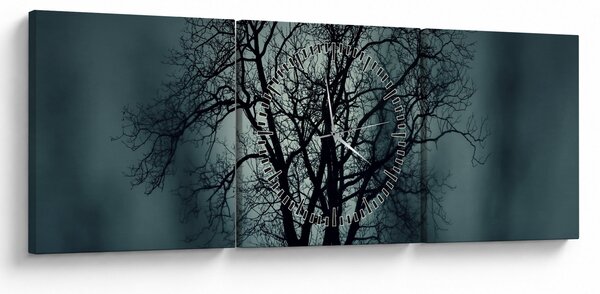 Kép egy fáról napfogyatkozáskor (órával) (90x30 cm)