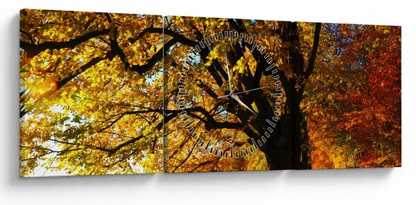 Az őszi kép (órával) (90x30 cm)