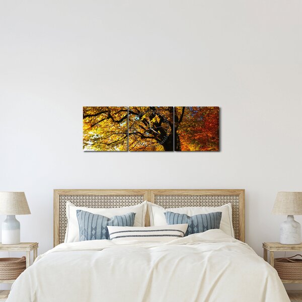 Az őszi kép (órával) (90x30 cm)