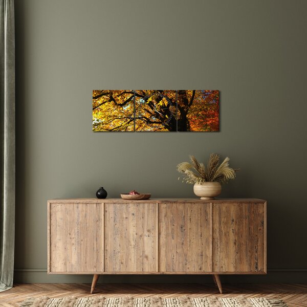 Az őszi kép (órával) (90x30 cm)