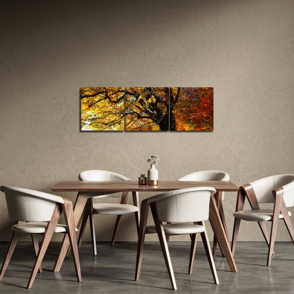 Az őszi kép (órával) (90x30 cm)