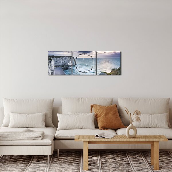 Egy kép a sziklákról (órával) (90x30 cm)