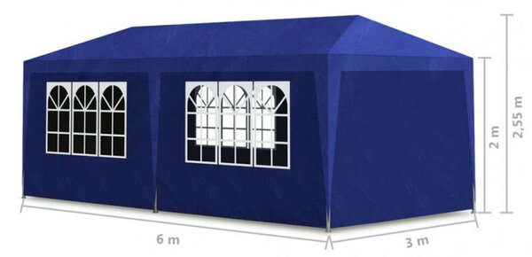 VidaXL Partisátor - Kék - 3x6m