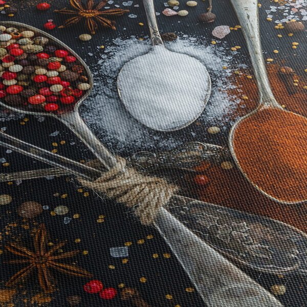 Fűszerek képe (órával) (90x30 cm)
