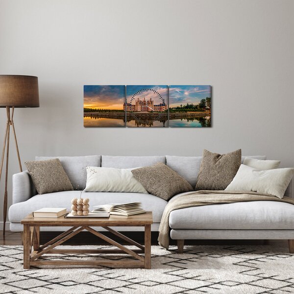 A zár képe (órával) (90x30 cm)