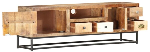 Tömör újrahasznosított fa TV-szekrény 120 x 30 x 40 cm