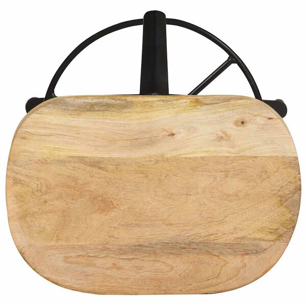 2 db tömör mangófa bárszék 52 cm