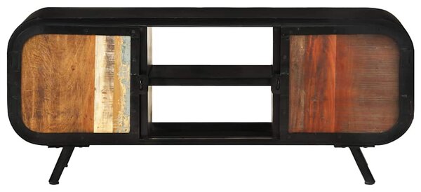 Tömör újrahasznosított fa TV-szekrény 110 x 30 x 45 cm