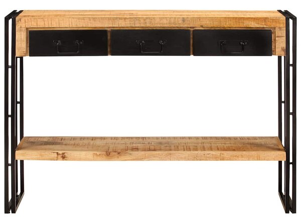 Tömör mangófa tálalóasztal 110 x 30 x 76 cm