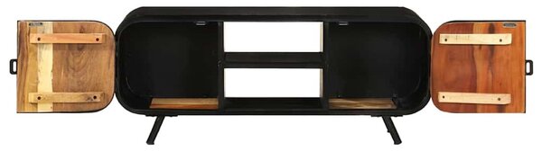 Tömör újrahasznosított fa TV-szekrény 110 x 30 x 45 cm