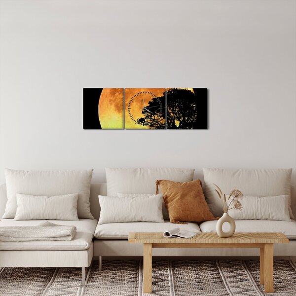 Árnyékok a holdfényben képe (órával) (90x30 cm)