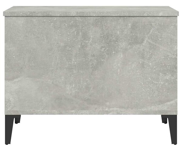 Betonszürke szerelt fa dohányzóasztal 60 x 44,5 x 45 cm