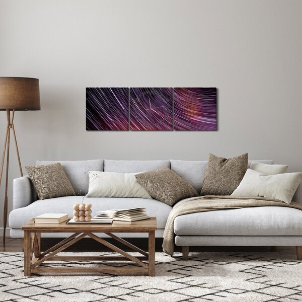Homályos csillagok képe az égen (órával) (90x30 cm)