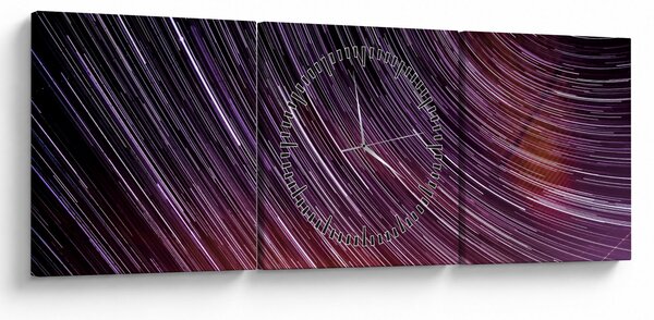 Homályos csillagok képe az égen (órával) (90x30 cm)