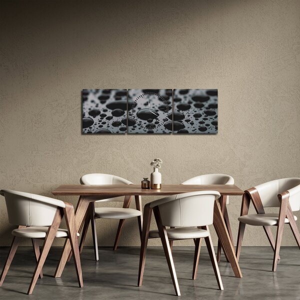 A vízcseppek képe (órával) (90x30 cm)
