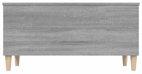Szürke sonoma színű szerelt fa dohányzóasztal 90x44,5x45 cm