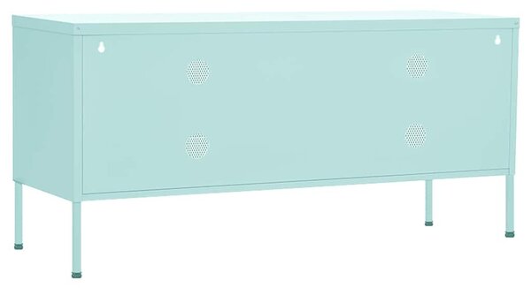 Mentazöld acél TV-szekrény 105 x 35 x 50 cm