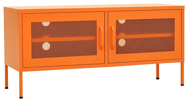 Narancssárga acél TV-szekrény 105 x 35 x 50 cm