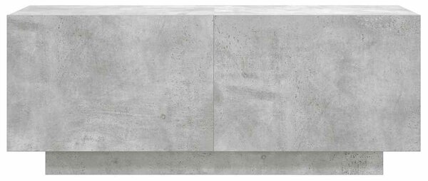 Betonszürke szerelt fa TV-szekrény 100x35x40 cm