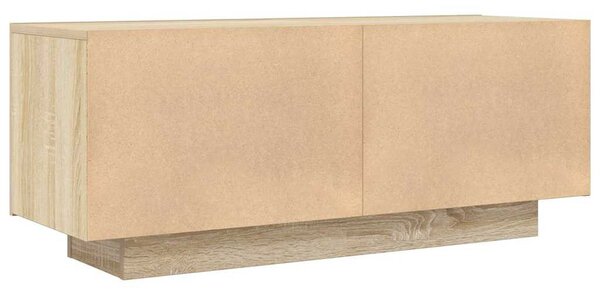 Sonoma tölgyszínű szerelt fa TV-szekrény 100 x 35 x 40 cm