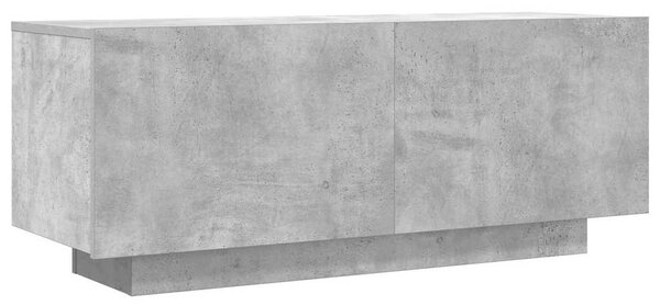 Betonszürke szerelt fa TV-szekrény 100x35x40 cm