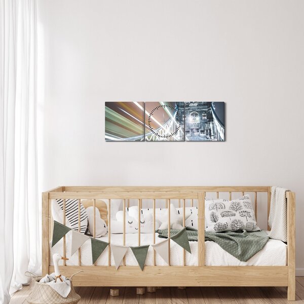 A Tower Bridge képe (órával) (90x30 cm)