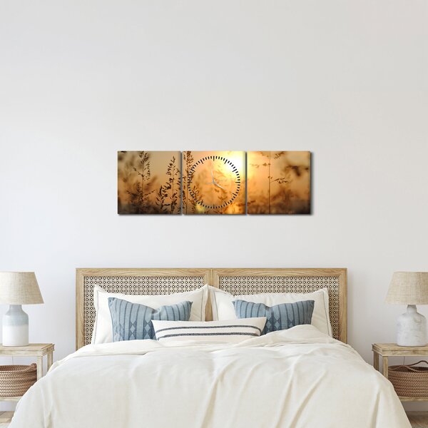 Napkelte képe (órával) (90x30 cm)