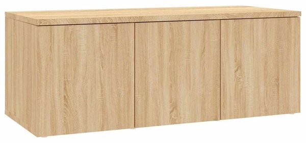 Sonoma tölgy színű szerelt fa TV-szekrény 80 x 34 x 30 cm