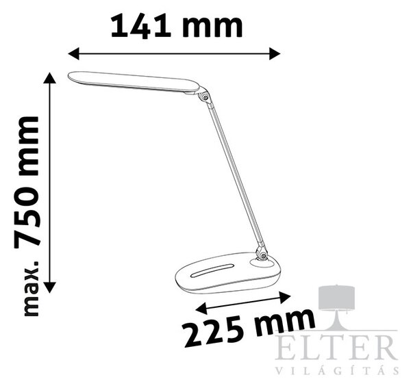 Dimmer funkcionális asztali lámpa
