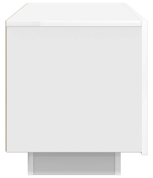 Fehér szerelt fa TV-szekrény 100 x 35 x 40 cm