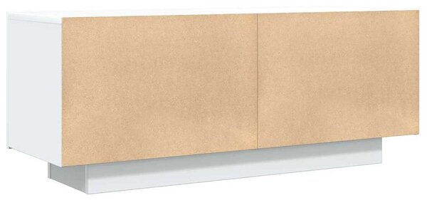 Fehér szerelt fa TV-szekrény 100 x 35 x 40 cm