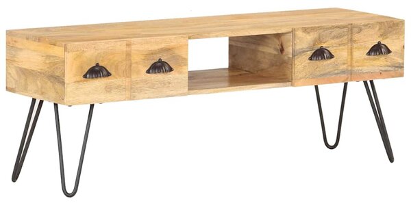Tömör mangófa TV-szekrény 120 x 35 x 45 cm