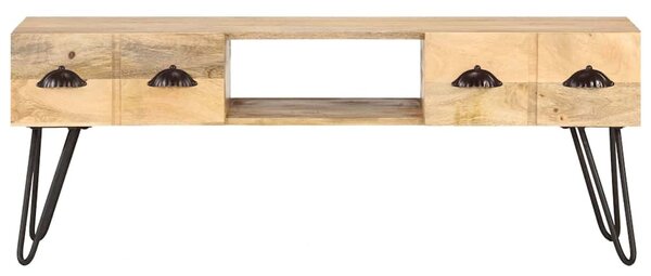 Tömör mangófa TV-szekrény 120 x 35 x 45 cm